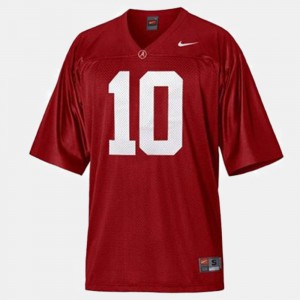 For Kids Football University of Alabama #10 A.J. McCarron college Jersey - Red