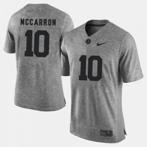 Men's #10 University of Alabama Gridiron Limited Gridiron Gray Limited A.J. McCarron college Jersey - Gray