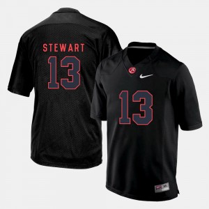 Mens #13 Football Alabama Crimson Tide ArDarius Stewart college Jersey - Black