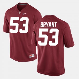 Men Alabama #53 Alumni Football Game Bear Bryant college Jersey - Crimson