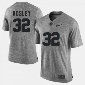 Mens Gridiron Gray Limited Roll Tide #32 Gridiron Limited C.J. Mosley college Jersey - Gray