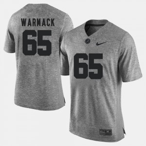 Men #65 Gridiron Limited Bama Gridiron Gray Limited Chance Warmack college Jersey - Gray