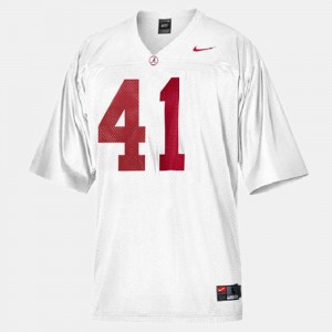 Kids University of Alabama #41 Football Courtney Upshaw college Jersey - White