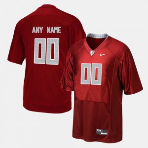 Men's Football #00 Alabama Roll Tide college Customized Jersey - Red