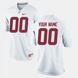 Men Roll Tide Football #00 college Customized Jersey - White