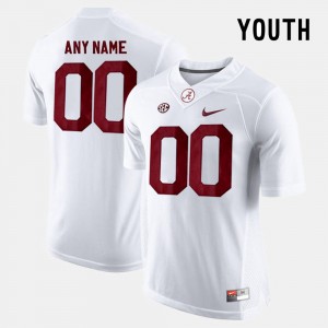 Youth Limited Football Roll Tide #00 college Custom Jerseys - White