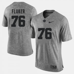 Mens Gridiron Limited #76 Bama Gridiron Gray Limited D.J. Fluker college Jersey - Gray