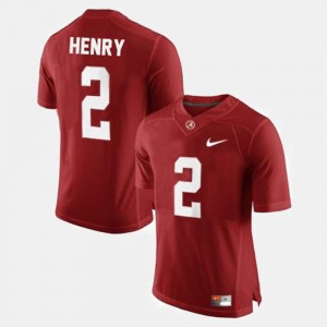 Men's Alabama Crimson Tide #2 Football Derrick Henry college Jersey - Red