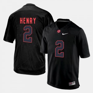 Men's Silhouette Bama #2 Derrick Henry college Jersey - Black