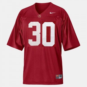 Youth(Kids) Alabama Football #30 Dont'a Hightower college Jersey - Red