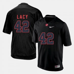 Men Football #42 Alabama Crimson Tide Eddie Lacy college Jersey - Black