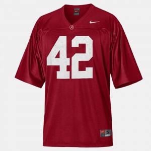 Men Alabama Crimson Tide Football #42 Eddie Lacy college Jersey - Red