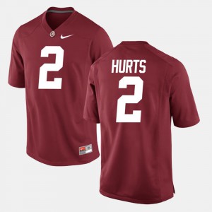 Men's Roll Tide #2 Alumni Football Game Jalen Hurts college Jersey - Crimson