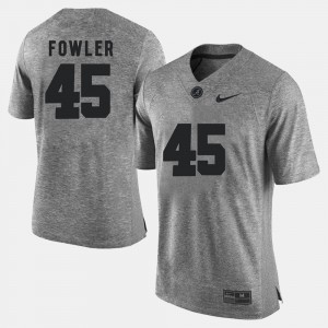 Mens Alabama Crimson Tide #45 Gridiron Limited Gridiron Gray Limited Jalston Fowler college Jersey - Gray