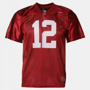 Youth(Kids) Football Alabama #12 Joe Namath college Jersey - Red