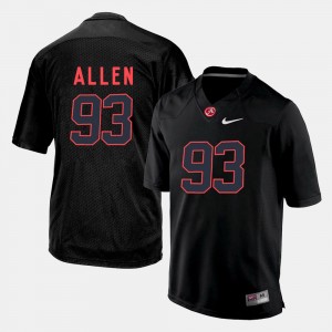 Men's Football Alabama Crimson Tide #93 Jonathan Allen college Jersey - Black