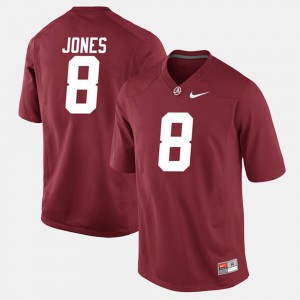 Men Bama Alumni Football Game #8 Julio Jones college Jersey - Crimson