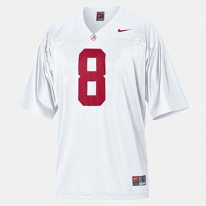 Kids Bama #8 Football Julio Jones college Jersey - White