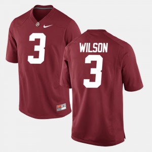 Men Bama Alumni Football Game #3 Mack Wilson college Jersey - Crimson