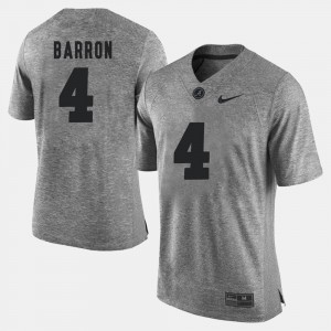 Men's #4 Gridiron Limited Gridiron Gray Limited Alabama Roll Tide Mark Barron college Jersey - Gray