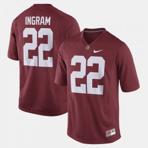 Men Alabama Roll Tide Alumni Football Game #22 Mark Ingram college Jersey - Crimson