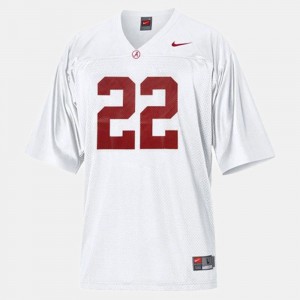 Youth(Kids) #22 Football University of Alabama Mark Ingram college Jersey - White