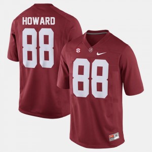 Mens #88 Bama Football O.J. Howard college Jersey - Red