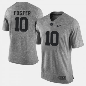 Men #10 Gridiron Gray Limited Alabama Roll Tide Gridiron Limited Reuben Foster college Jersey - Gray