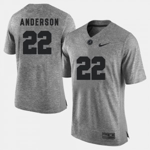 Men's #22 Gridiron Gray Limited Gridiron Limited Alabama Ryan Anderson college Jersey - Gray