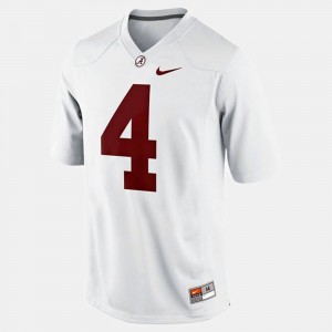 Men University of Alabama #4 Football T.J. Yeldon college Jersey - White