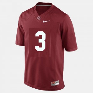 Men's #3 Football Bama Trent Richardson college Jersey - Red