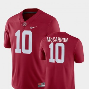 Men #10 Football Game Roll Tide AJ McCarron college Jersey - Crimson