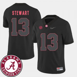 Mens Football 2018 SEC Patch #13 Roll Tide ArDarius Stewart college Jersey - Black