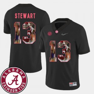 Men's Pictorial Fashion #13 Football Roll Tide ArDarius Stewart college Jersey - Black