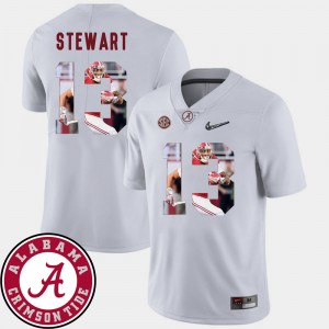 Men's Pictorial Fashion Alabama Crimson Tide #13 Football ArDarius Stewart college Jersey - White