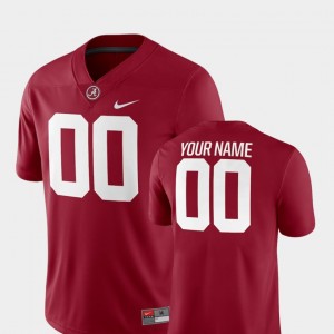 Men's Football #00 2018 Game Roll Tide college Customized Jerseys - Crimson