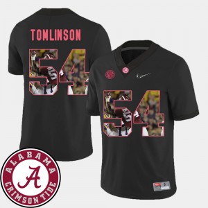 Men's Roll Tide Pictorial Fashion Football #54 Dalvin Tomlinson college Jersey - Black