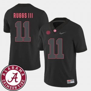 Men Football 2018 SEC Patch Roll Tide #11 Henry Ruggs III college Jersey - Black