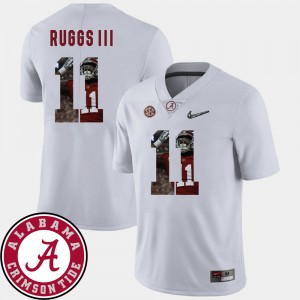 Mens Bama Pictorial Fashion #11 Football Henry Ruggs III college Jersey - White