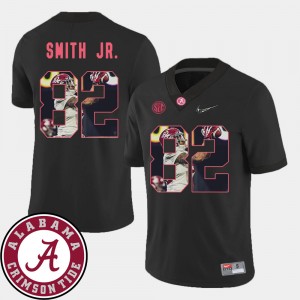 Men's #82 Irv Smith Jr. college Jersey - Black Pictorial Fashion Football Alabama