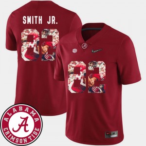 Men's Alabama Crimson Tide Pictorial Fashion Football #82 Irv Smith Jr. college Jersey - Crimson