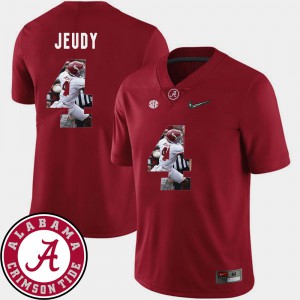 Men Pictorial Fashion #4 University of Alabama Football Jerry Jeudy college Jersey - Crimson