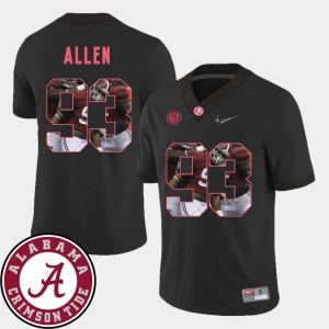 Men #93 Bama Pictorial Fashion Football Jonathan Allen college Jersey - Black