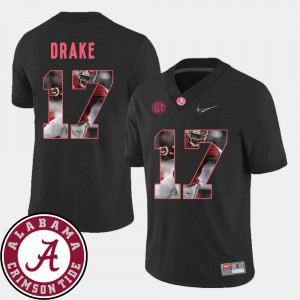 Men's Bama Pictorial Fashion Football #17 Kenyan Drake college Jersey - Black