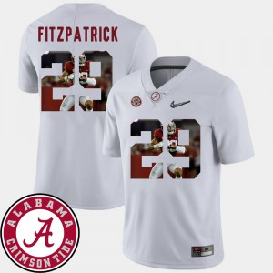 Men #29 Pictorial Fashion Football Roll Tide Minkah Fitzpatrick college Jersey - White