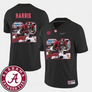 Mens #22 Roll Tide Football Pictorial Fashion Najee Harris college Jersey - Black