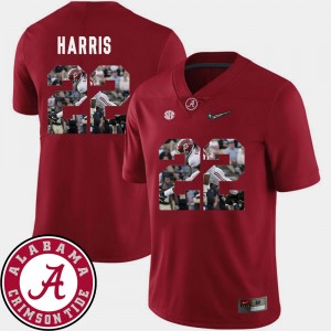 Men Pictorial Fashion Bama Football #22 Najee Harris college Jersey - Crimson