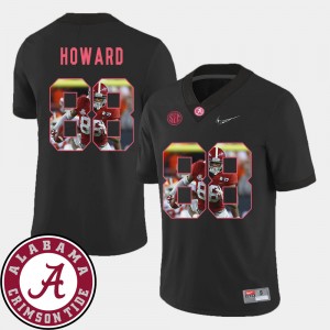 Men's #88 Football Alabama Pictorial Fashion O.J. Howard college Jersey - Black