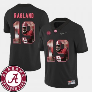 Men Football #19 Pictorial Fashion Alabama Crimson Tide Reggie Ragland college Jersey - Black