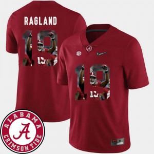 Men's Pictorial Fashion Alabama Roll Tide Football #19 Reggie Ragland college Jersey - Crimson